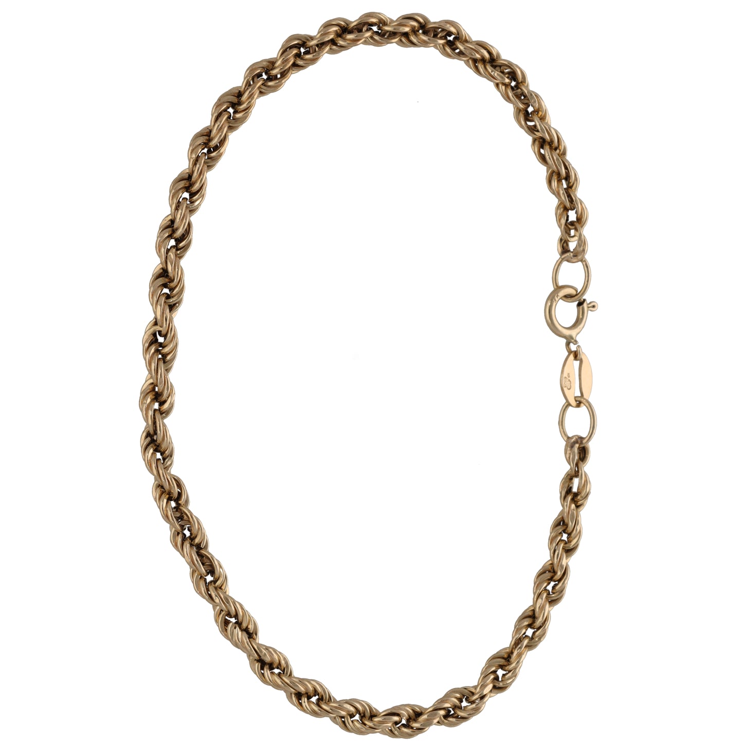 9ct Gold Rope Bracelet
