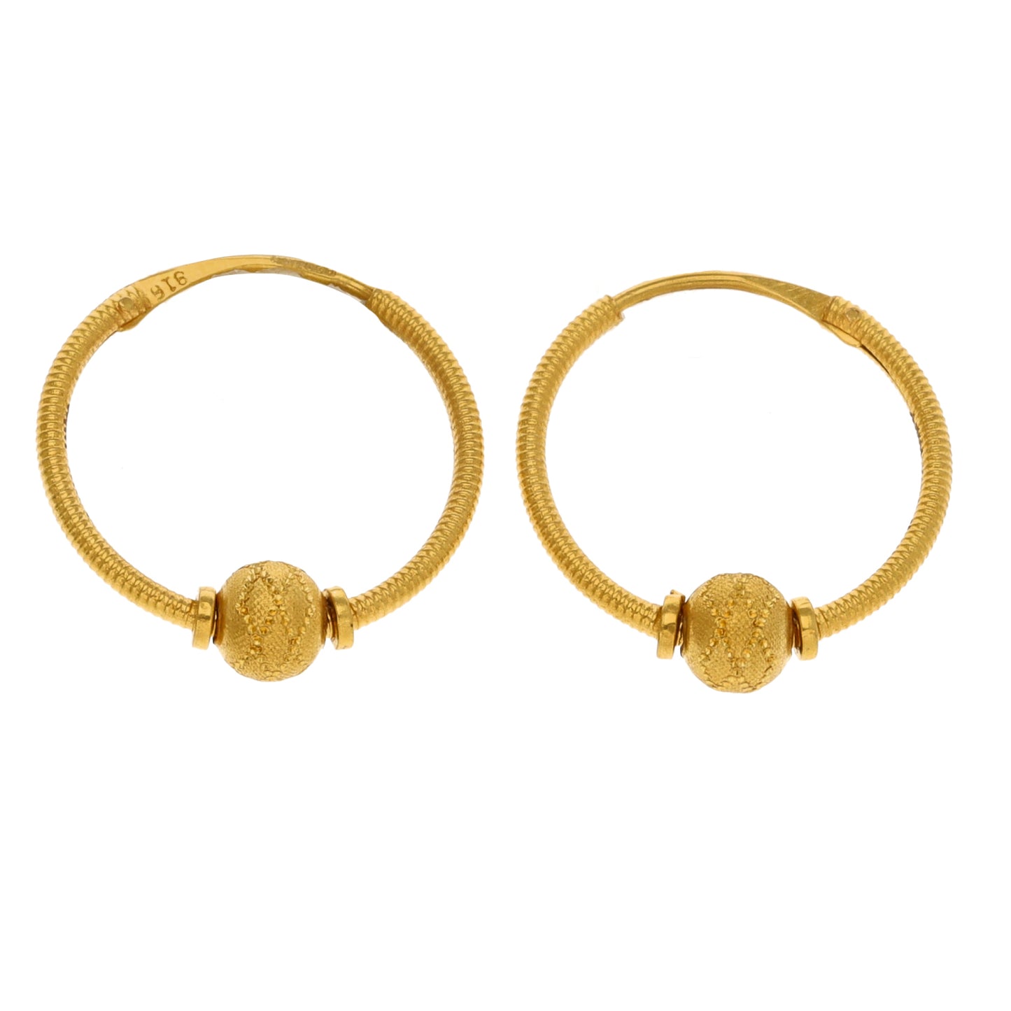 22ct Gold Hoop Earrings