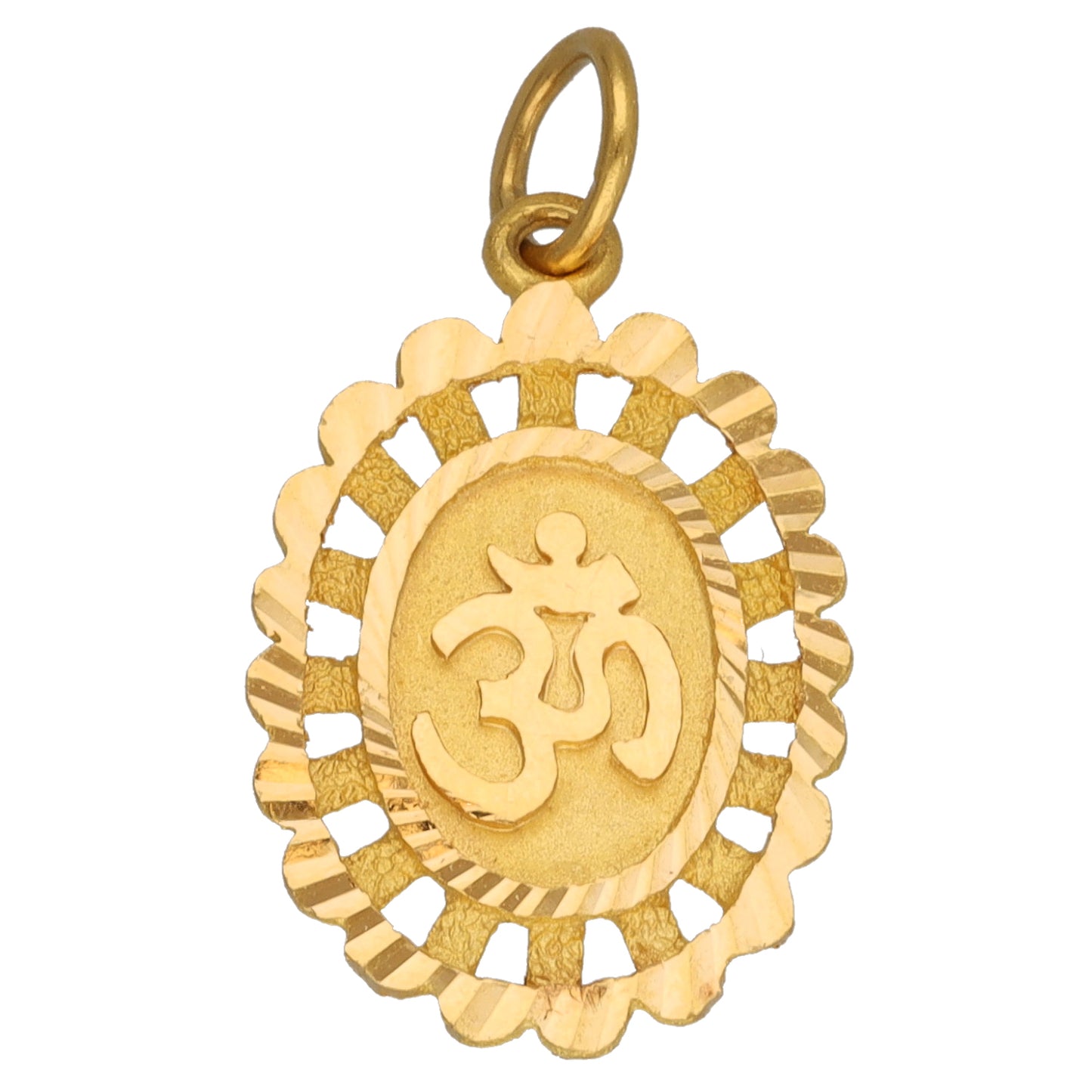 22ct Gold Ohm Religious/Symbolic Pendant