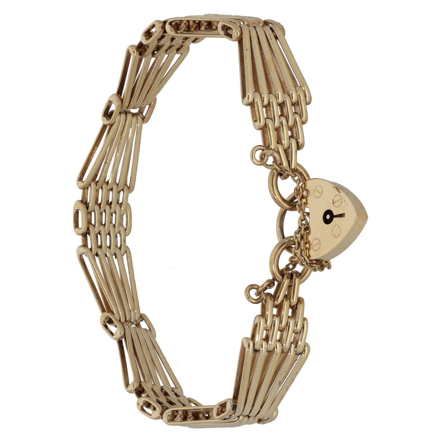 9ct Gold Gate Bracelet