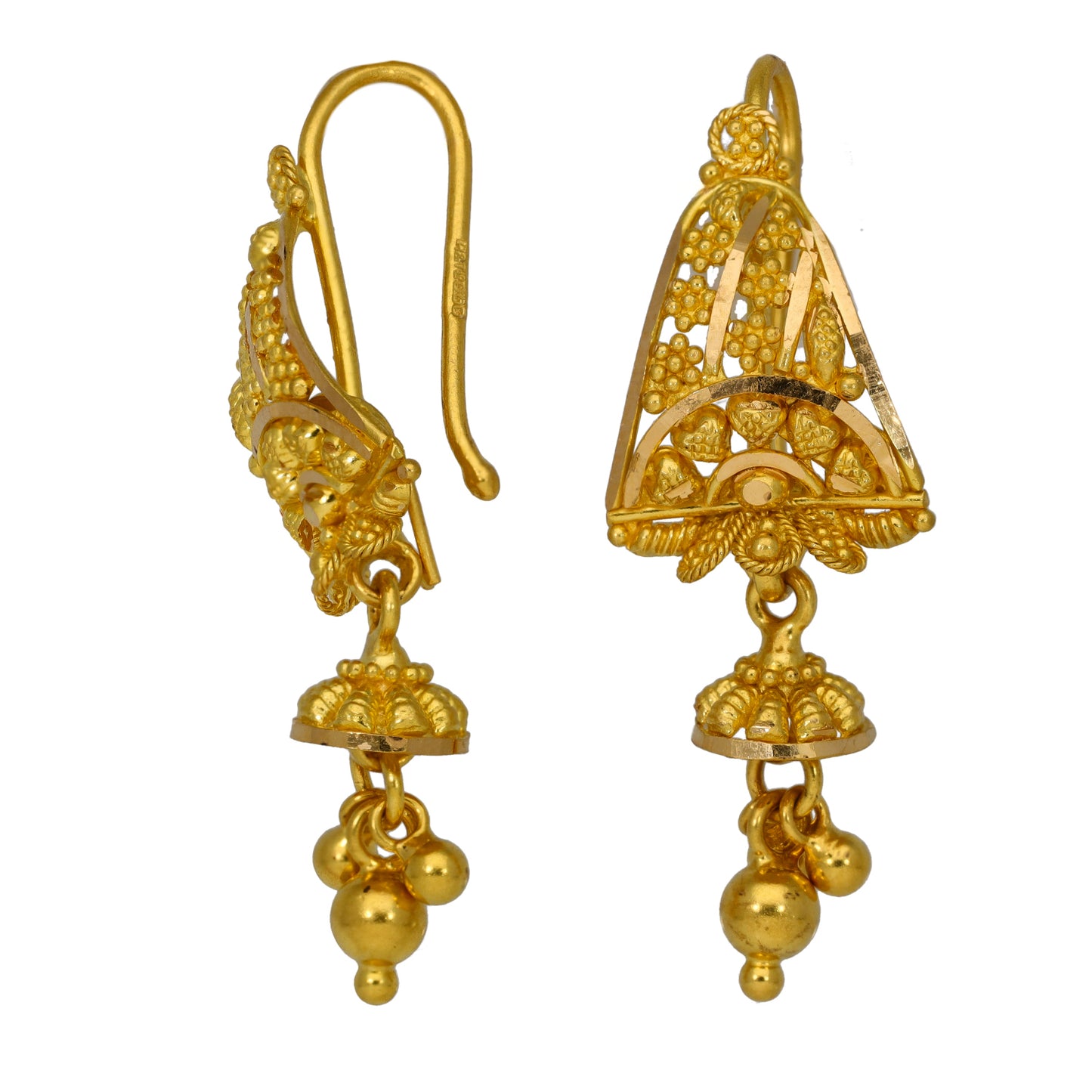 22ct Gold Drop Earrings