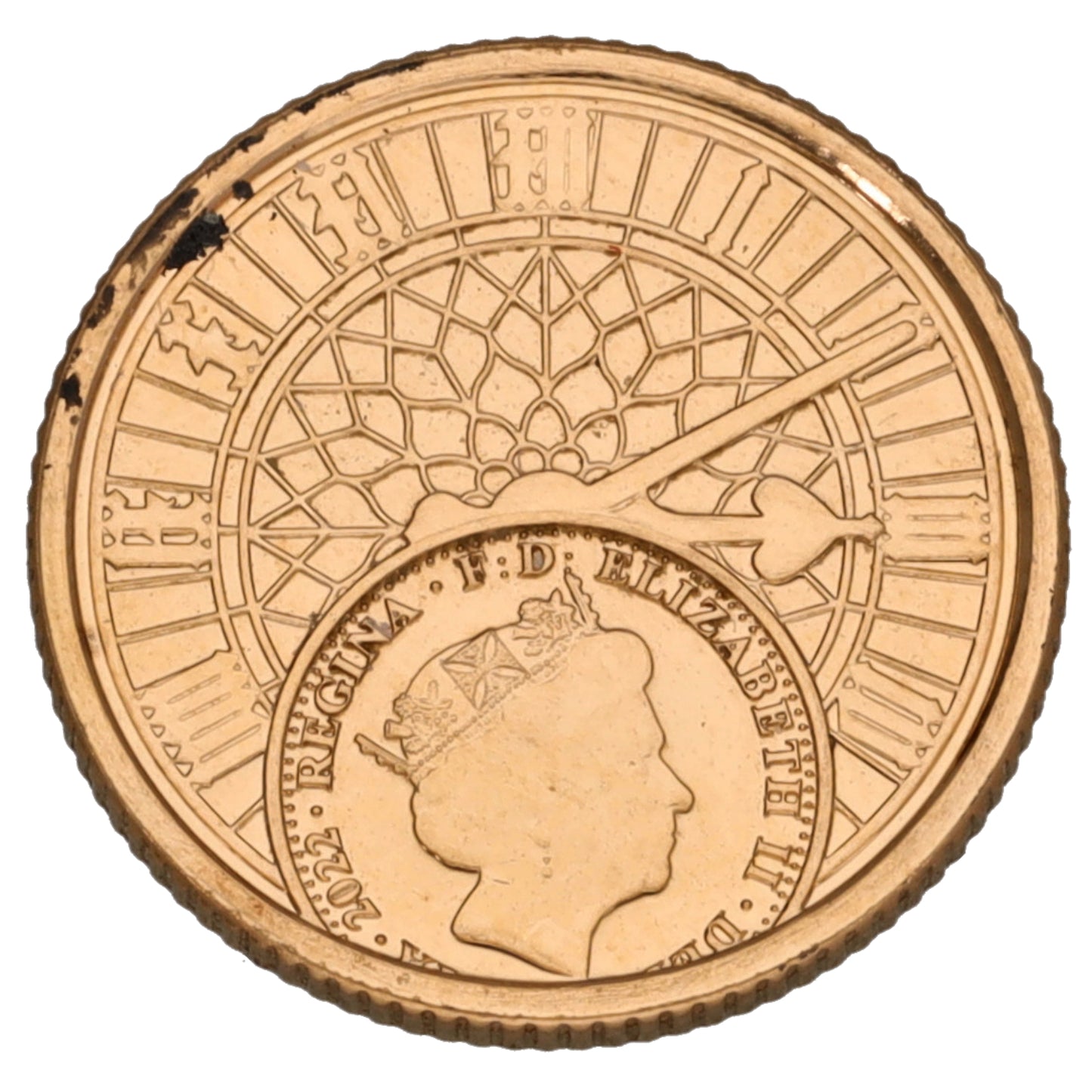 22ct Gold King Charles III Quarter Sovereign Coin 2023