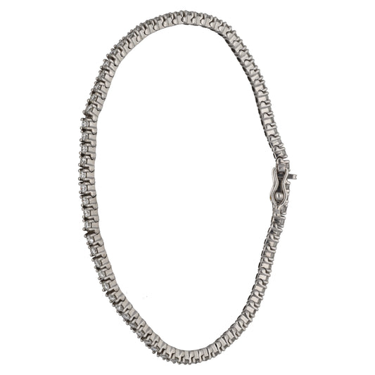 14ct White Gold 2.22ct Diamond Line/Tennis Bracelet