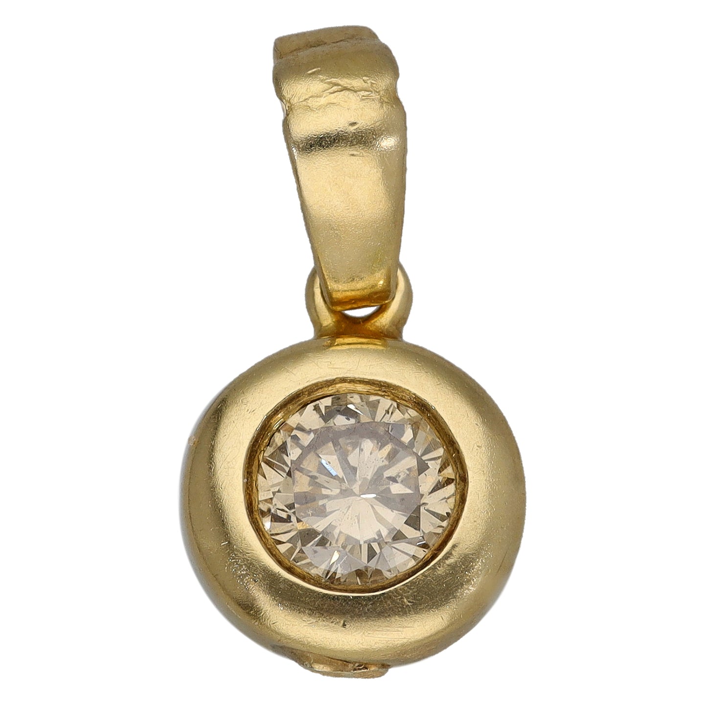 18ct Gold 0.60ct Diamond Solitaire Pendant