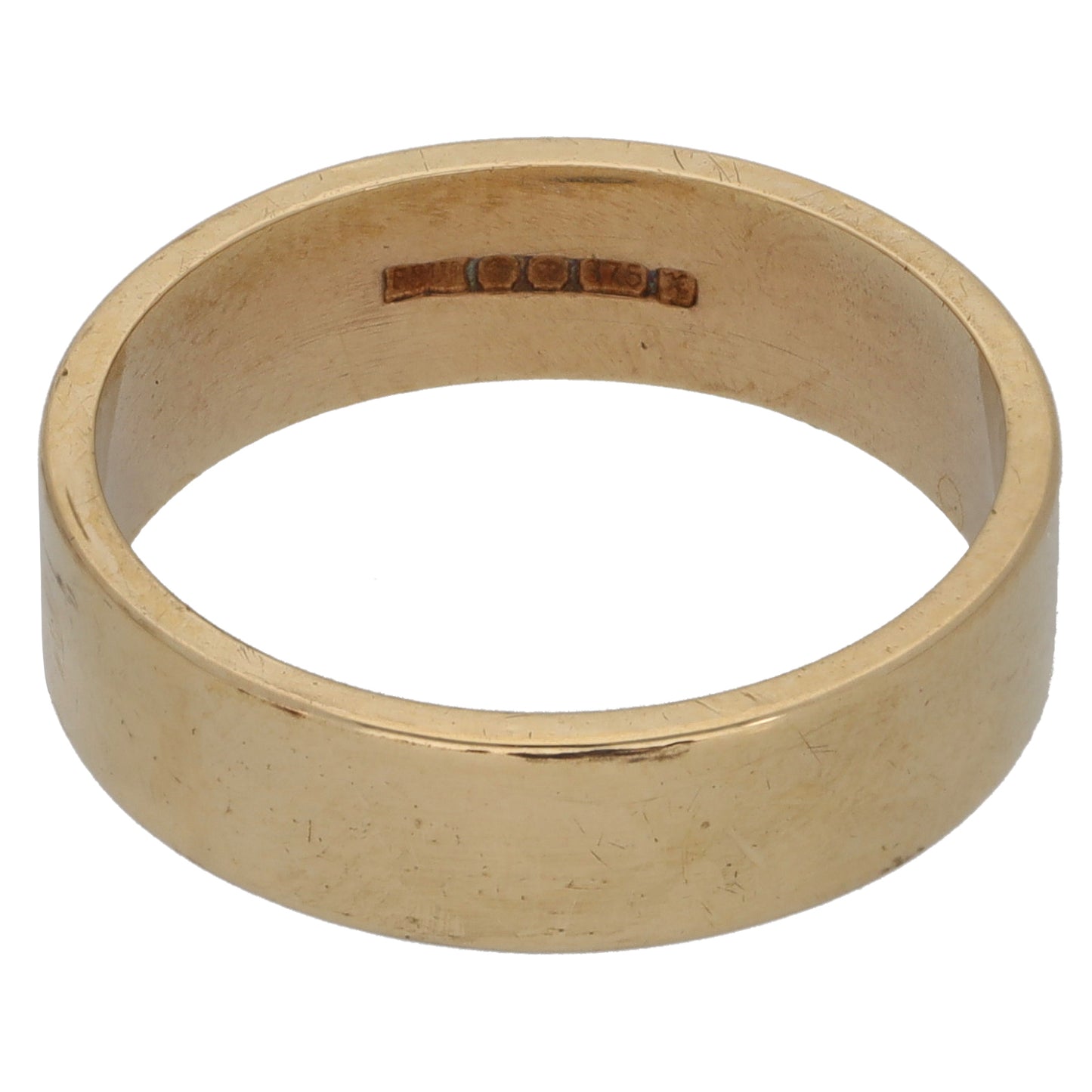 9ct Gold Plain Wedding Ring Size M