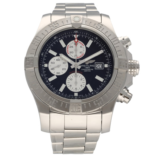 Breitling Super Avenger II A13371 48mm Stainless Steel Watch