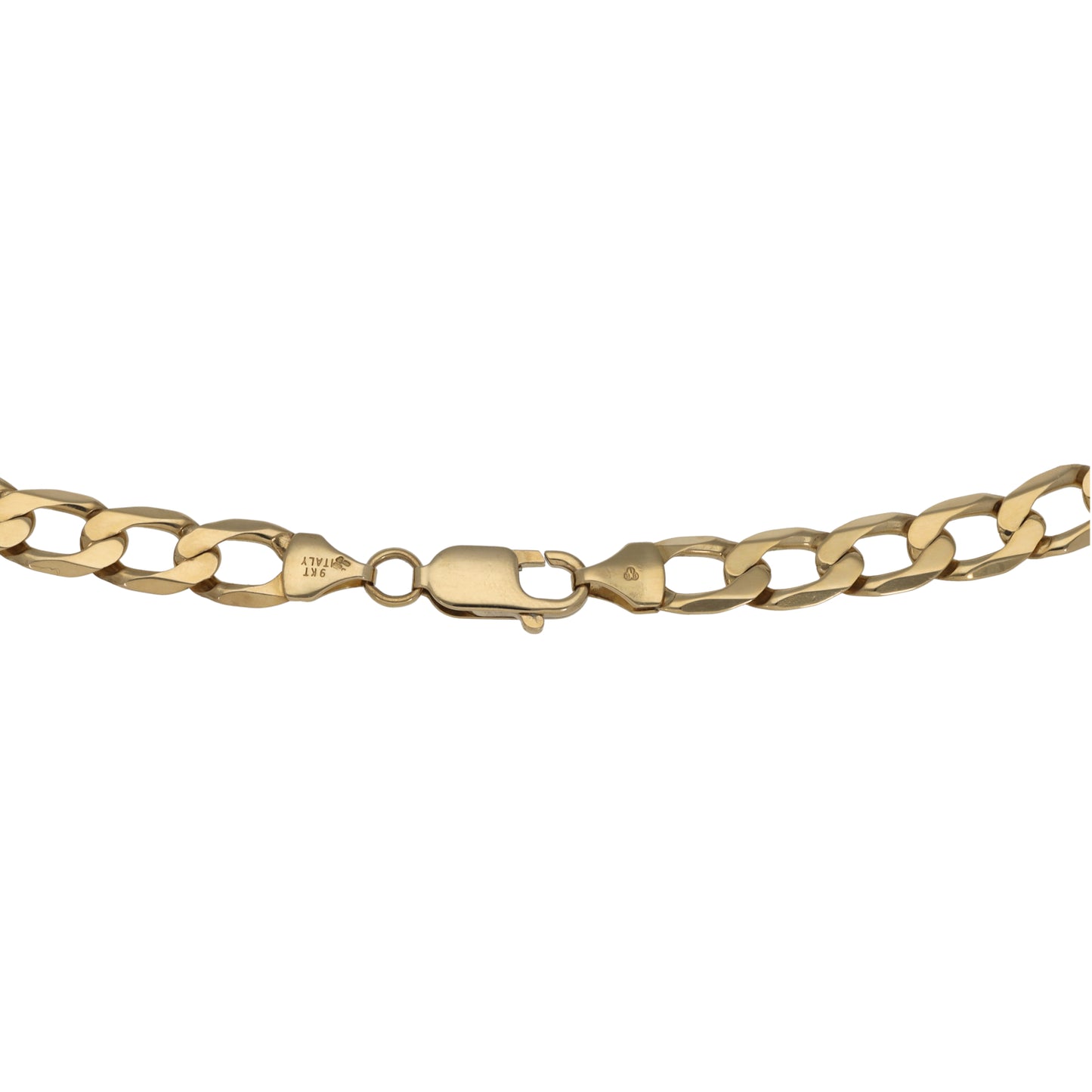 9ct Gold Curb Chain 21"