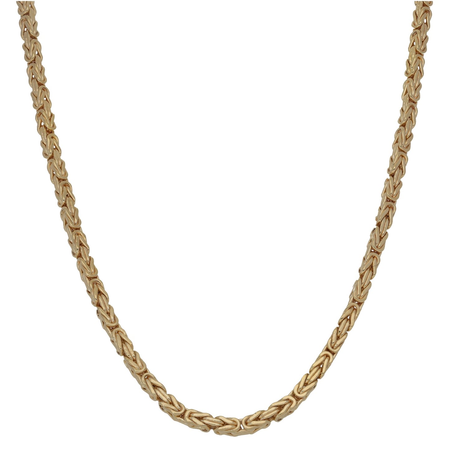 New 9ct Gold Byzantine Chain 18"