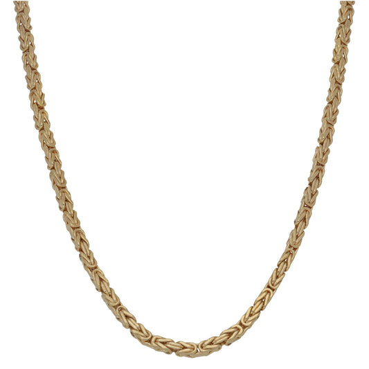 New 9ct Gold Byzantine Chain 18"