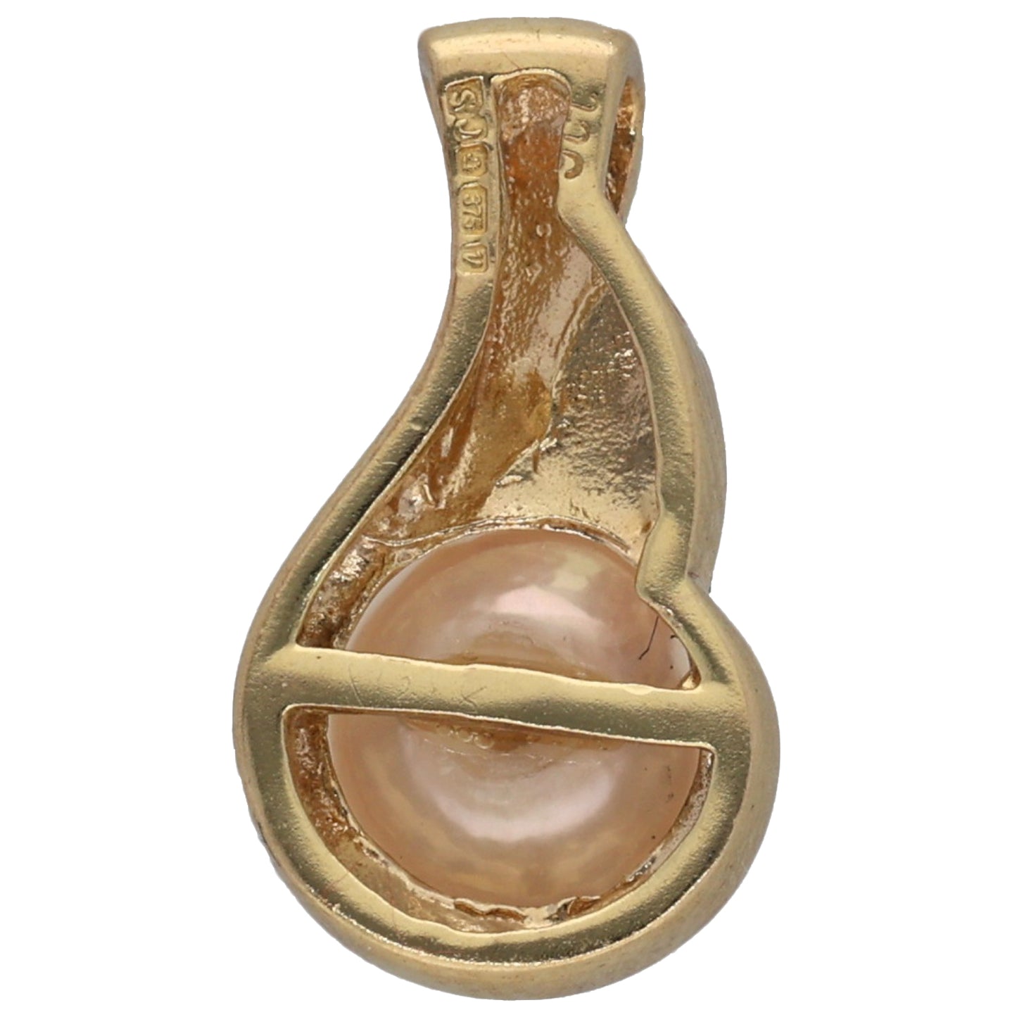 9ct Gold Cultured Pearl Single Stone Pendant