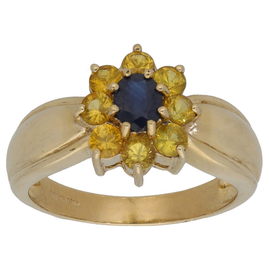 9ct Gold Sapphire Dress/Cocktail Ring Size N
