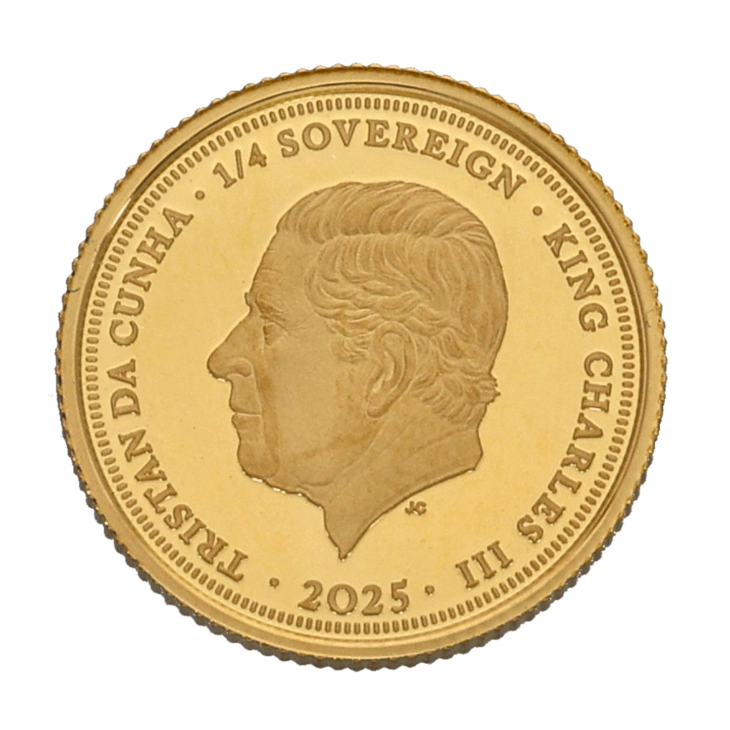 22ct Gold Charles Darwin Geologist & Biologist Quarter Sovereign Coin 2025