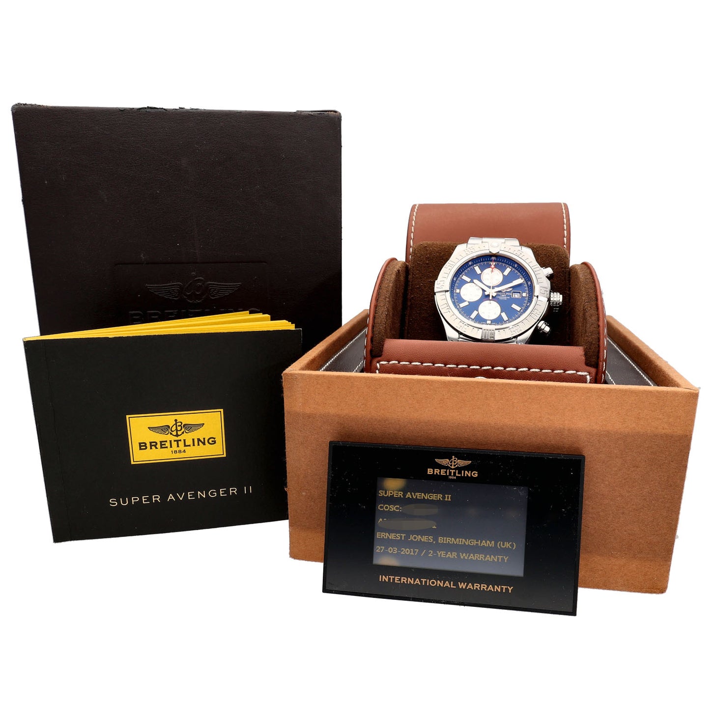 Breitling Super Avenger II A13371 48mm Stainless Steel Watch