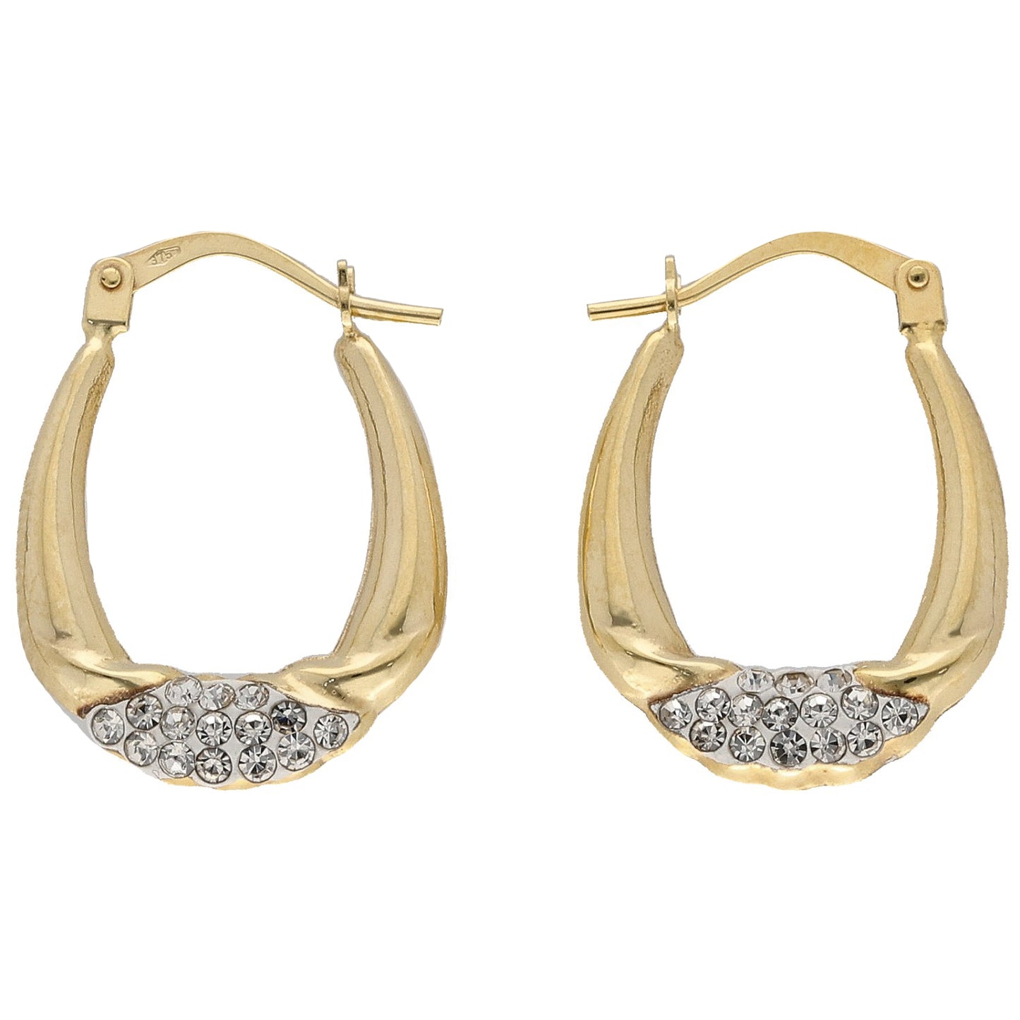 New 9ct Gold Creole Earrings