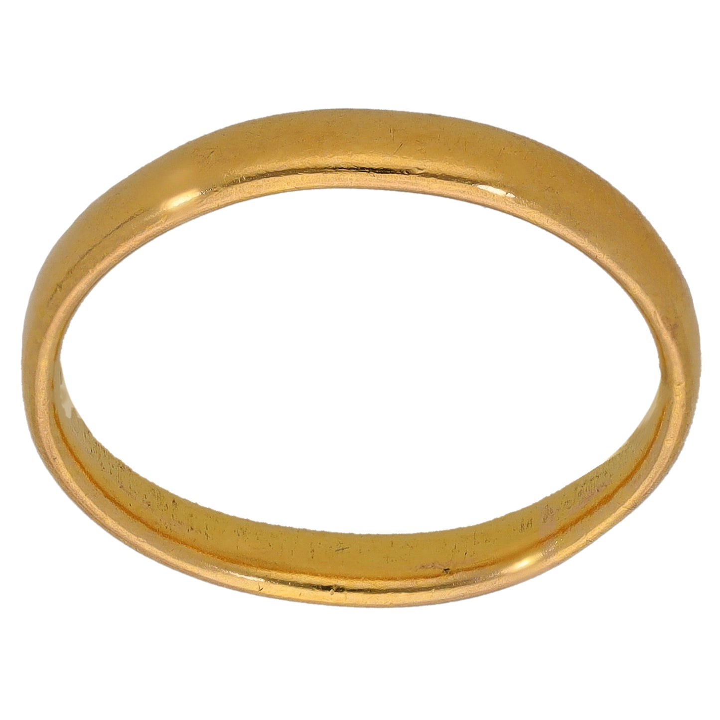 22ct Gold Plain Wedding Ring Size Q