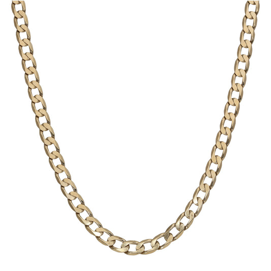 9ct Gold Curb Chain 20"