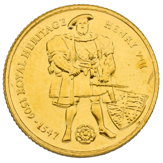22ct Gold Royal Heritage Henry VIII Two Pounds Coin 1997