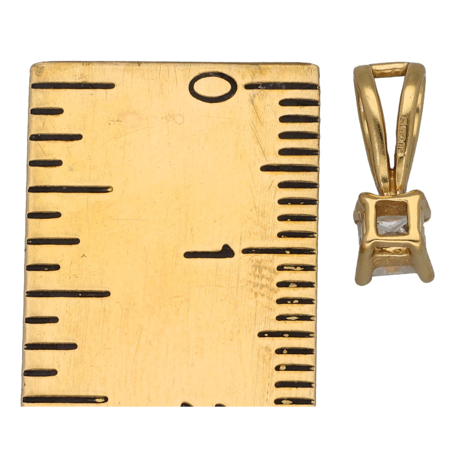 18ct Gold 0.30ct Diamond Solitaire Pendant