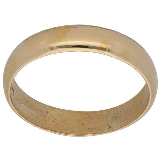 9ct Gold Plain Wedding Ring Size Q