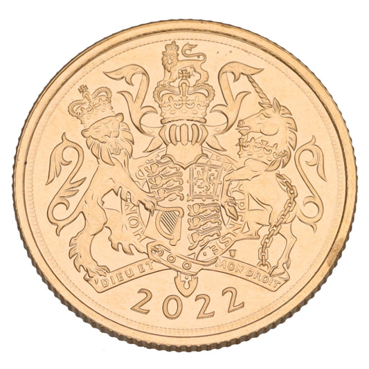 22ct Gold Queen Elizabeth II Full Sovereign Coin 2022