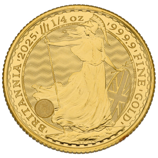 24ct Gold King Charles III 1/4 OZ Britannia Coin 2025