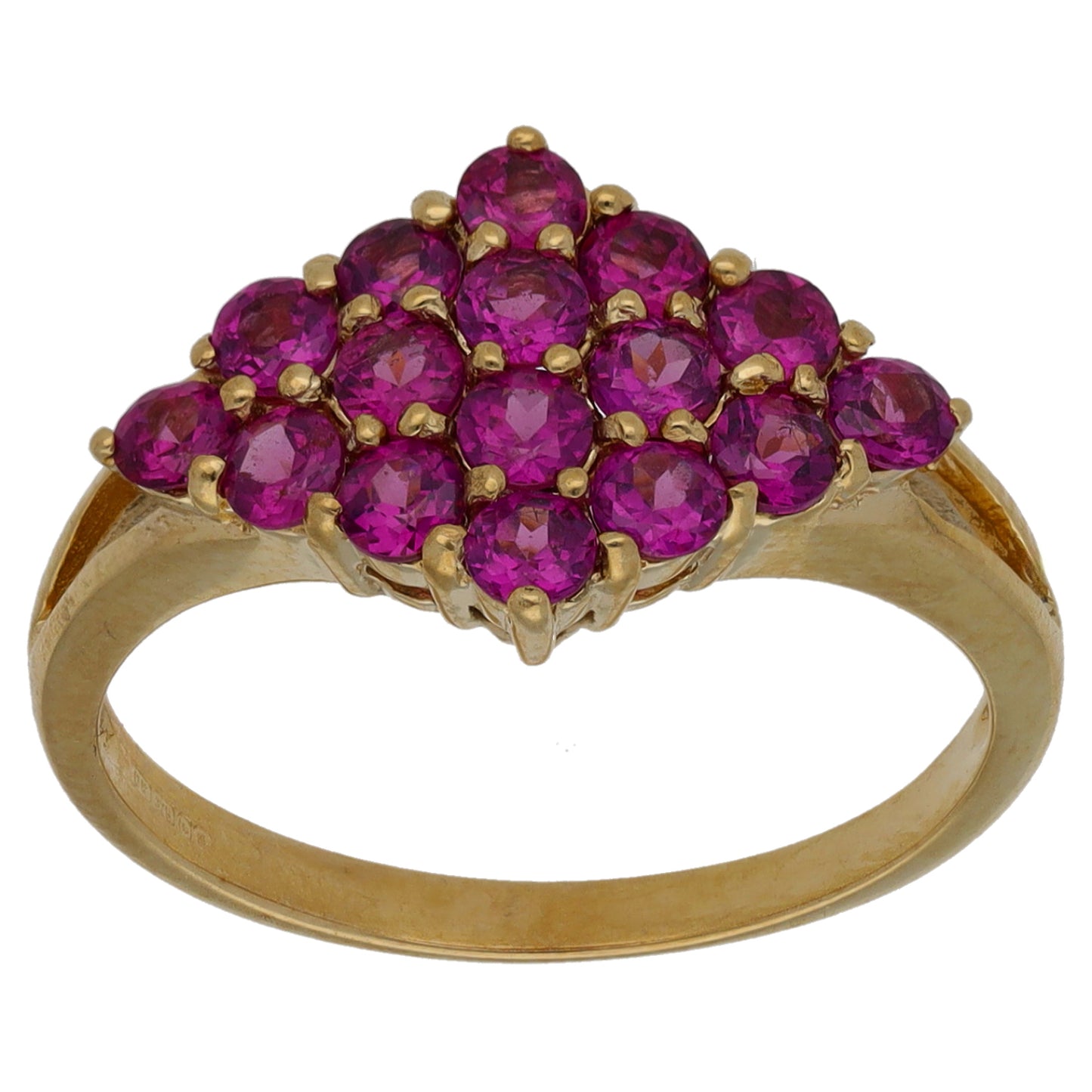 9ct Gold Garnet Dress/Cocktail Ring Size N