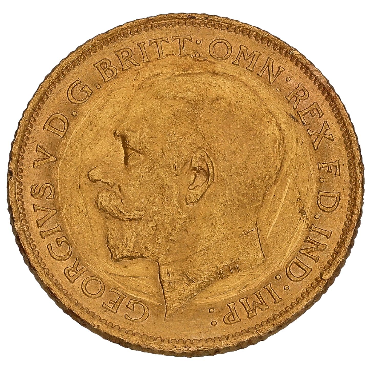 22ct Gold King George V Half Sovereign Coin 1916