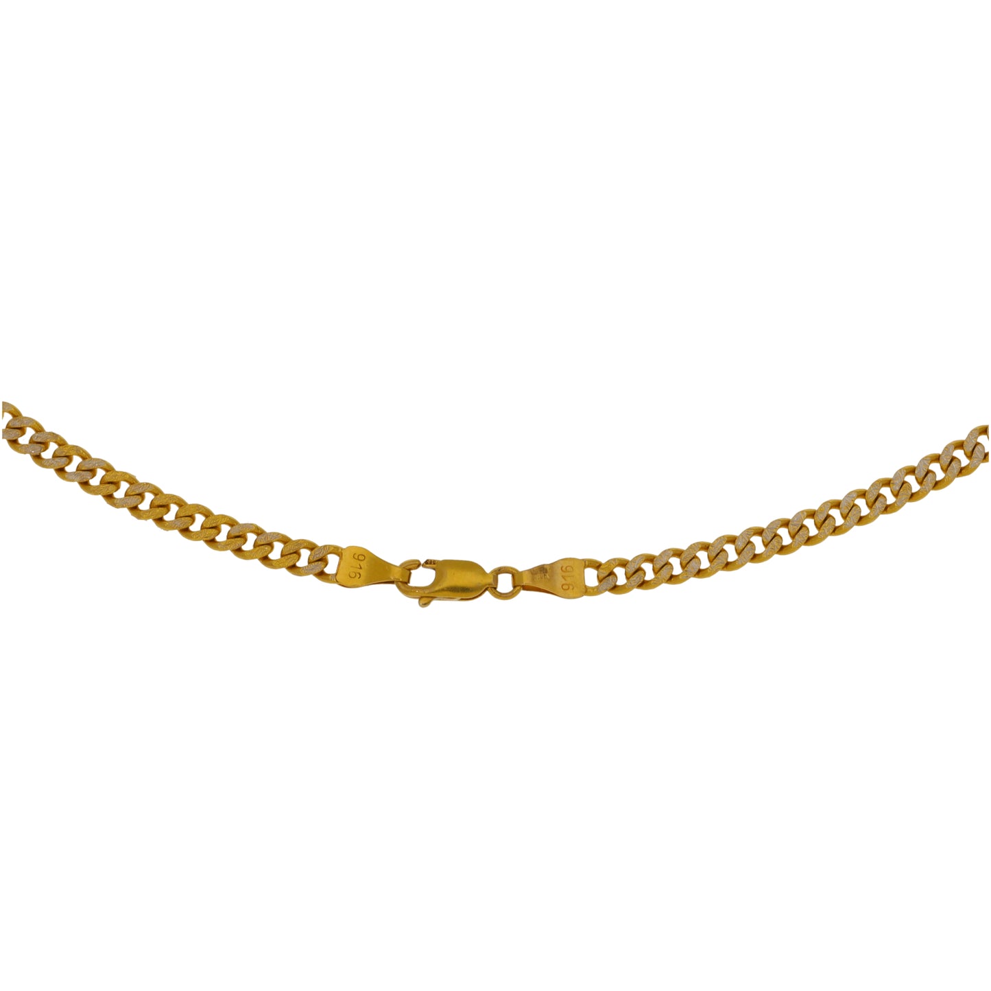 22ct Gold Curb Chain 18"