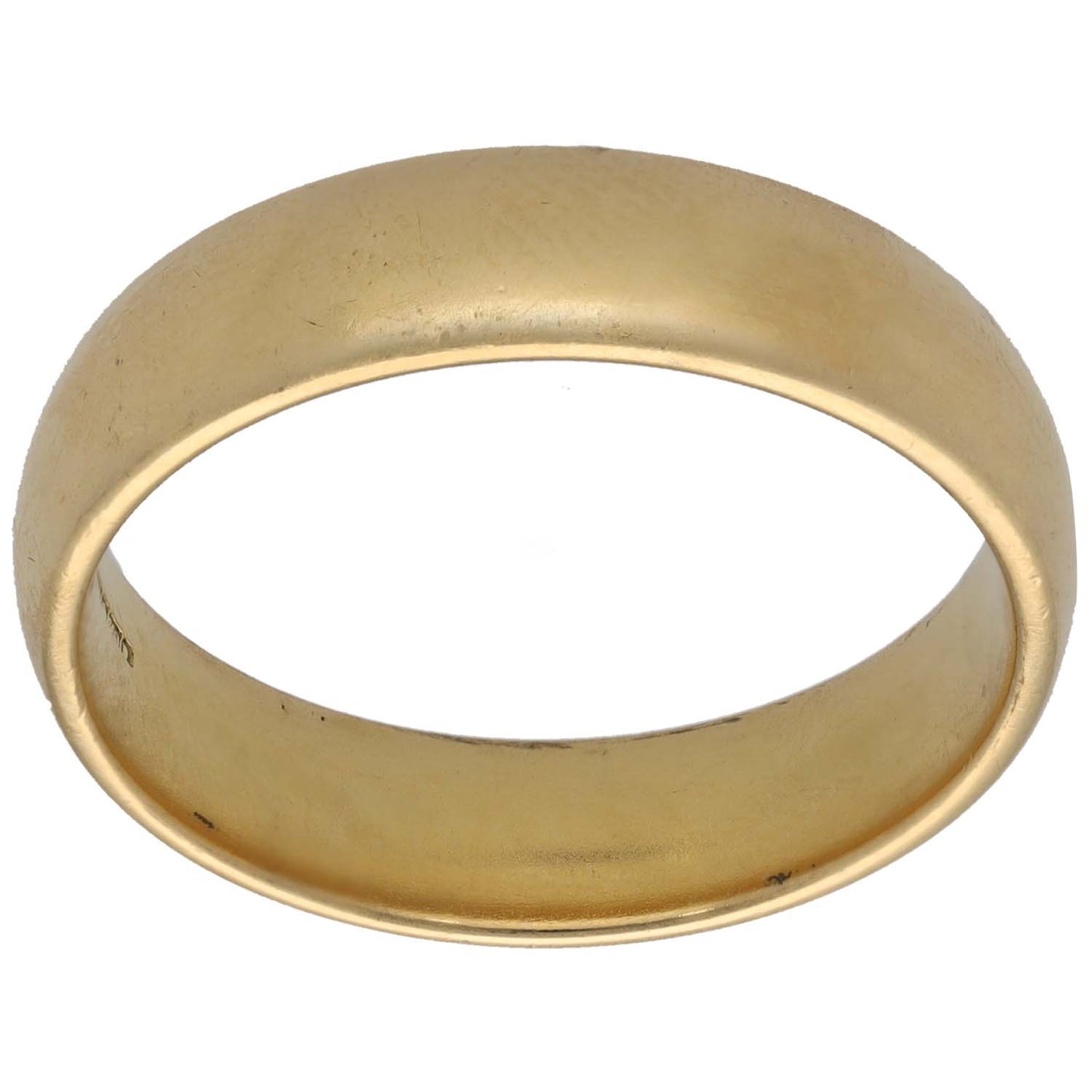 18ct Gold Plain Wedding Ring Size W