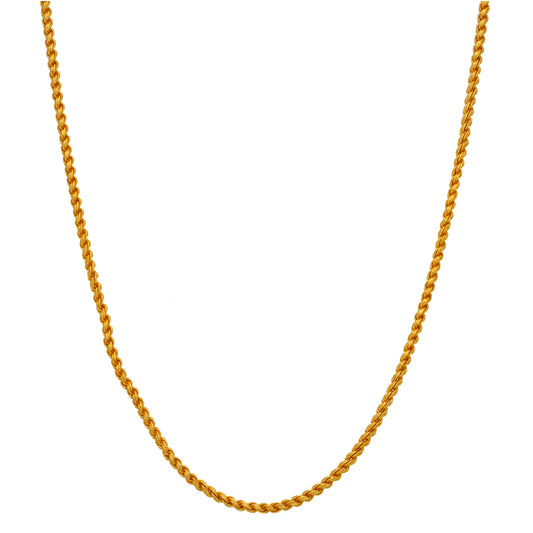 22ct Gold Rope Chain 24"