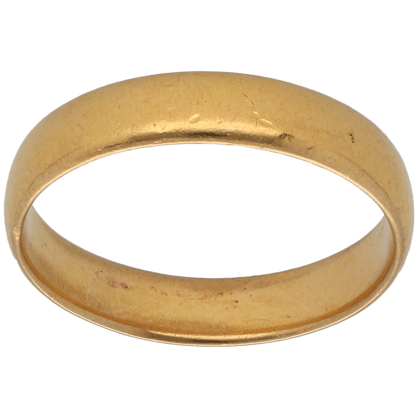 22ct Gold Plain Wedding Ring Size R