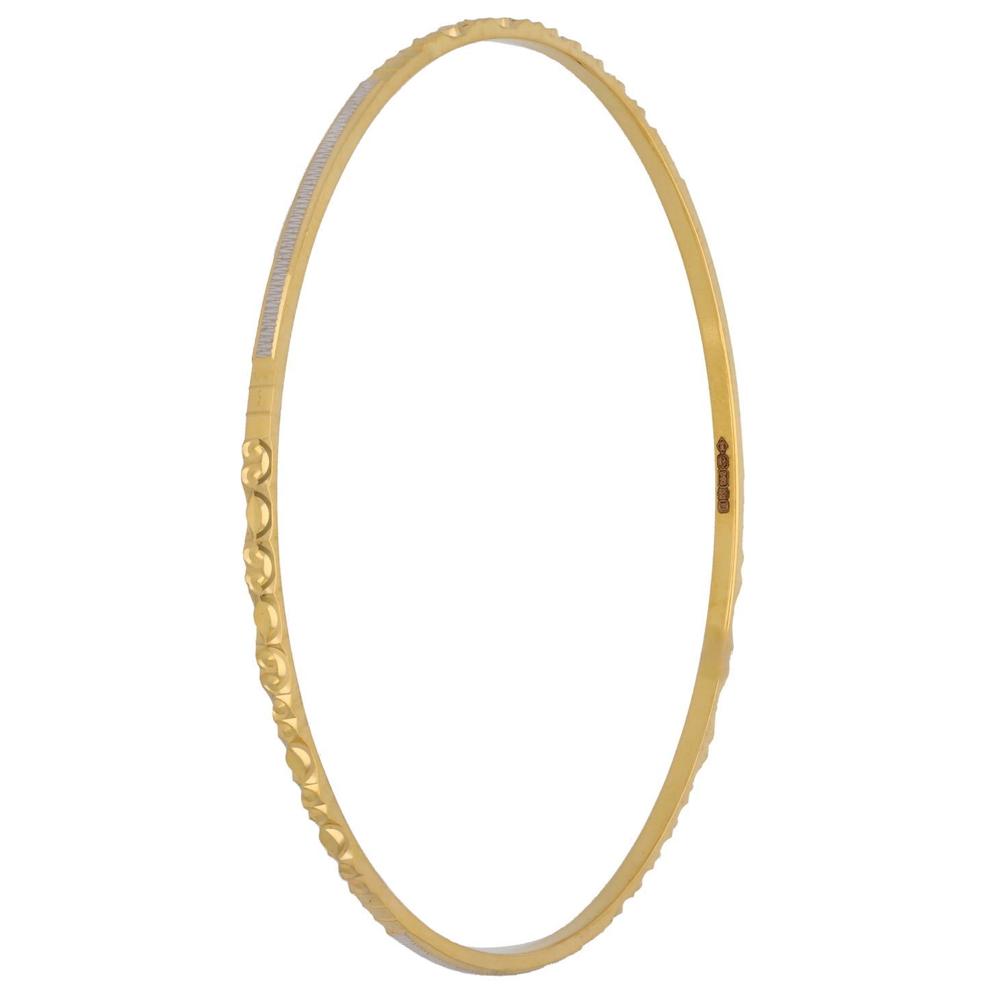 New 22ct Gold Patterned Bangle
