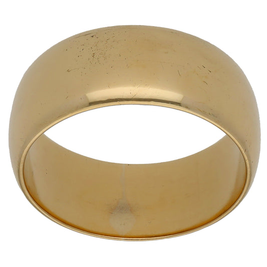 9ct Gold Plain Wedding Ring Size R