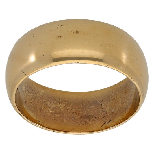 9ct Gold Plain Wedding Ring Size R