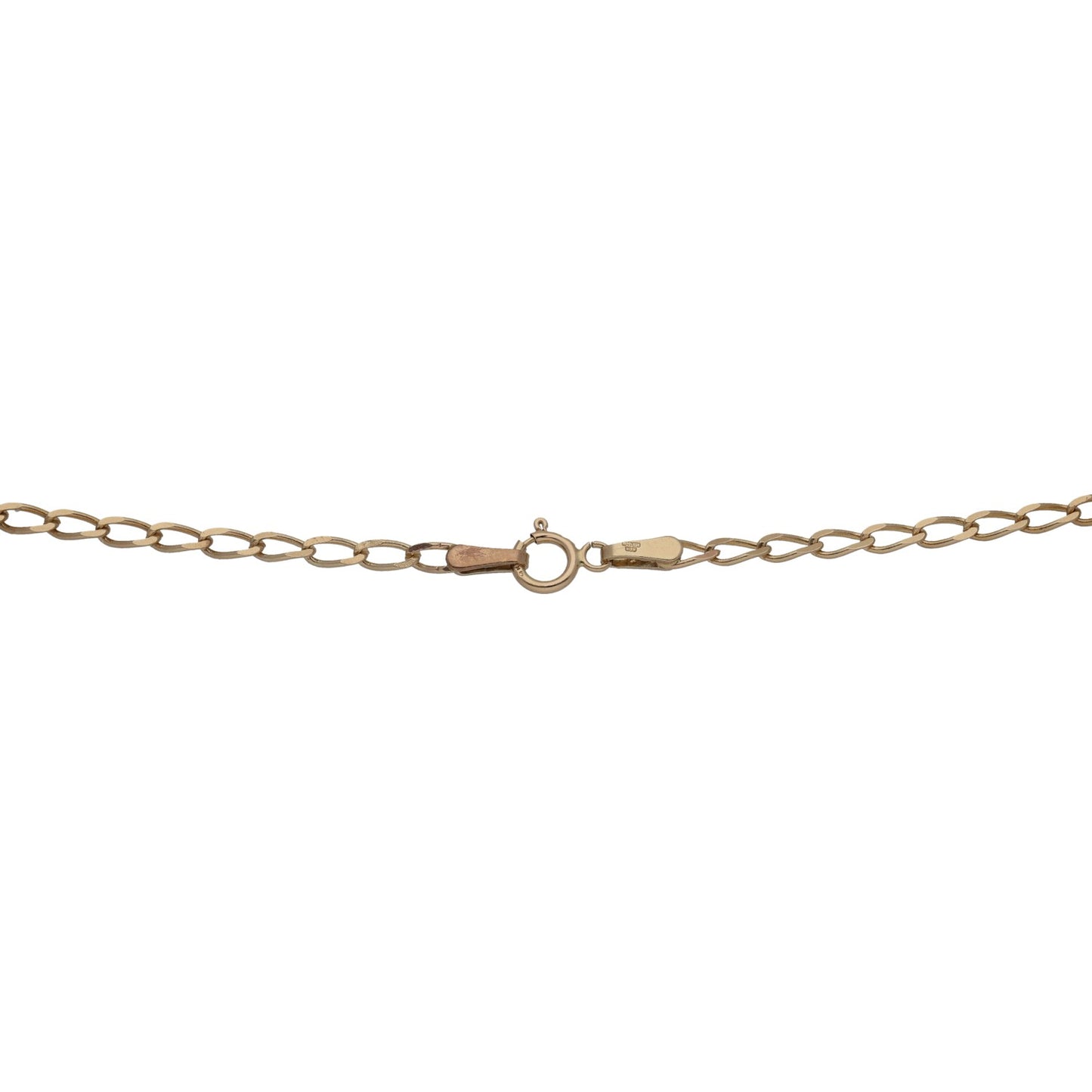 9ct Gold Curb Chain 18"