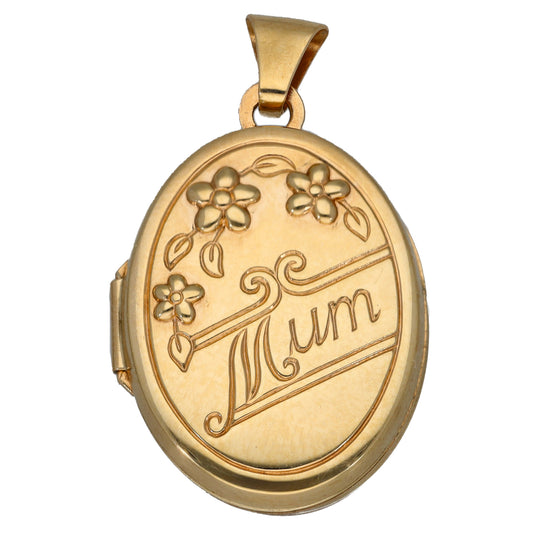 9ct Gold Family Locket Pendant