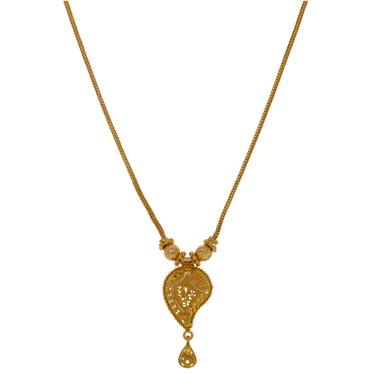 22ct Gold Fancy Necklace 14"