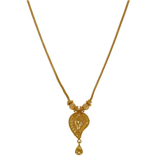 22ct Gold Fancy Necklace 14"