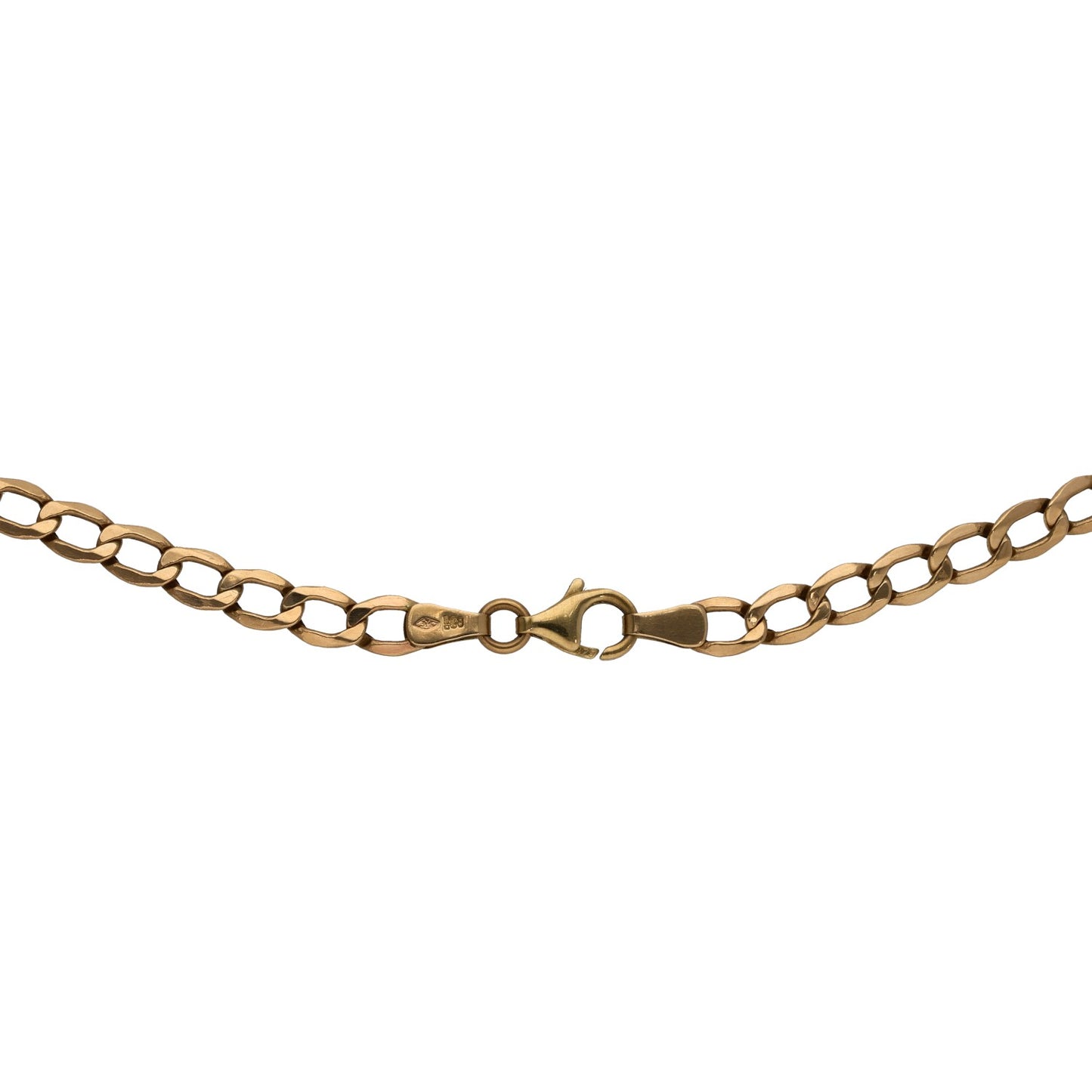 9ct Gold Curb Chain 22"