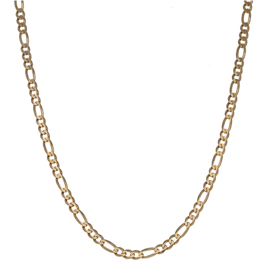 9ct Gold Figaro Chain 20"