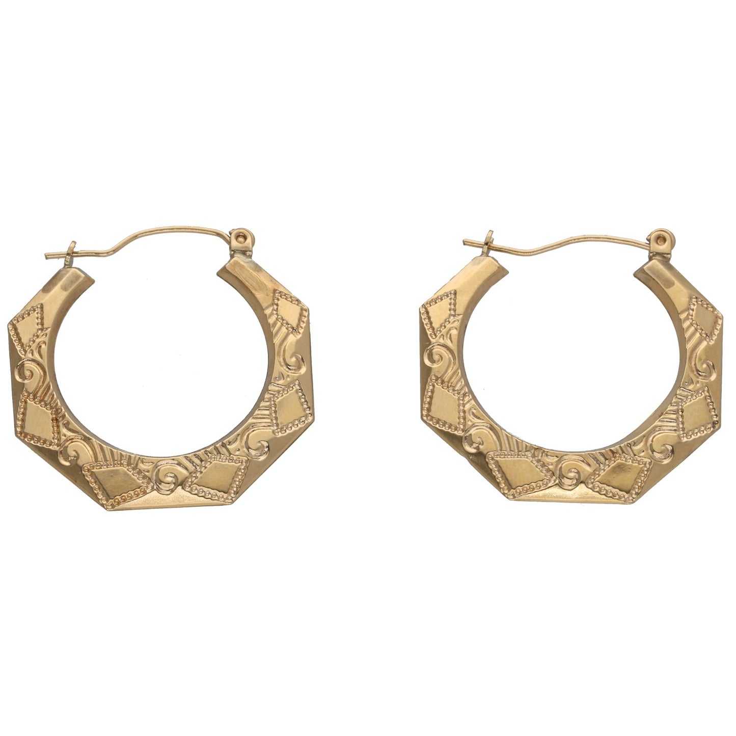 9ct Gold Creole Earrings