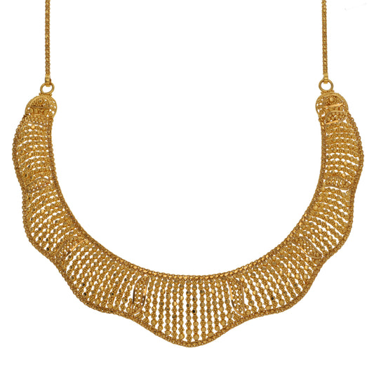 22ct Gold Fancy Necklace 14"