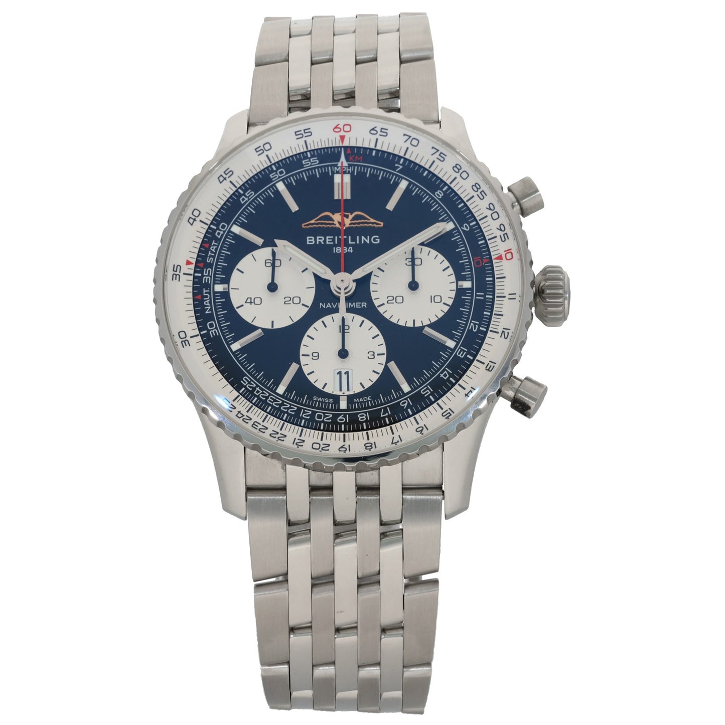 Breitling Navitimer AB0138 43mm Stainless Steel Watch