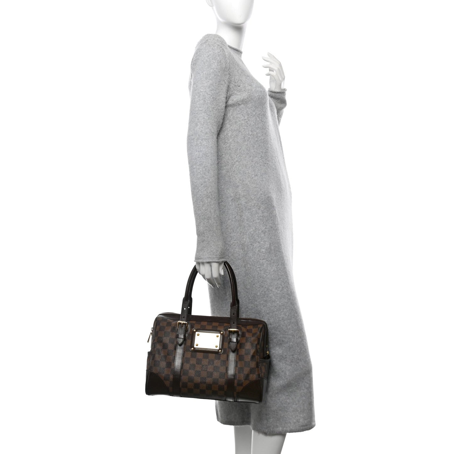 Louis Vuitton Berkeley Damier Ebene Coated Canvas Tote Bag - Brown