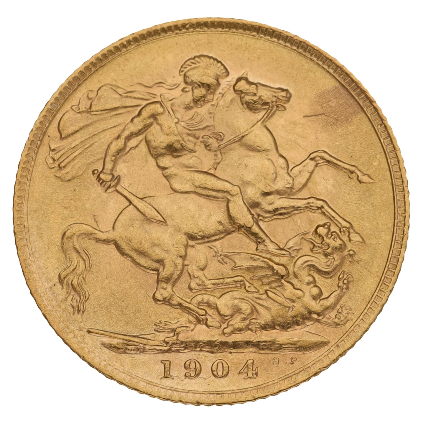 22ct Gold King Edward VII Full Sovereign Coin 1904