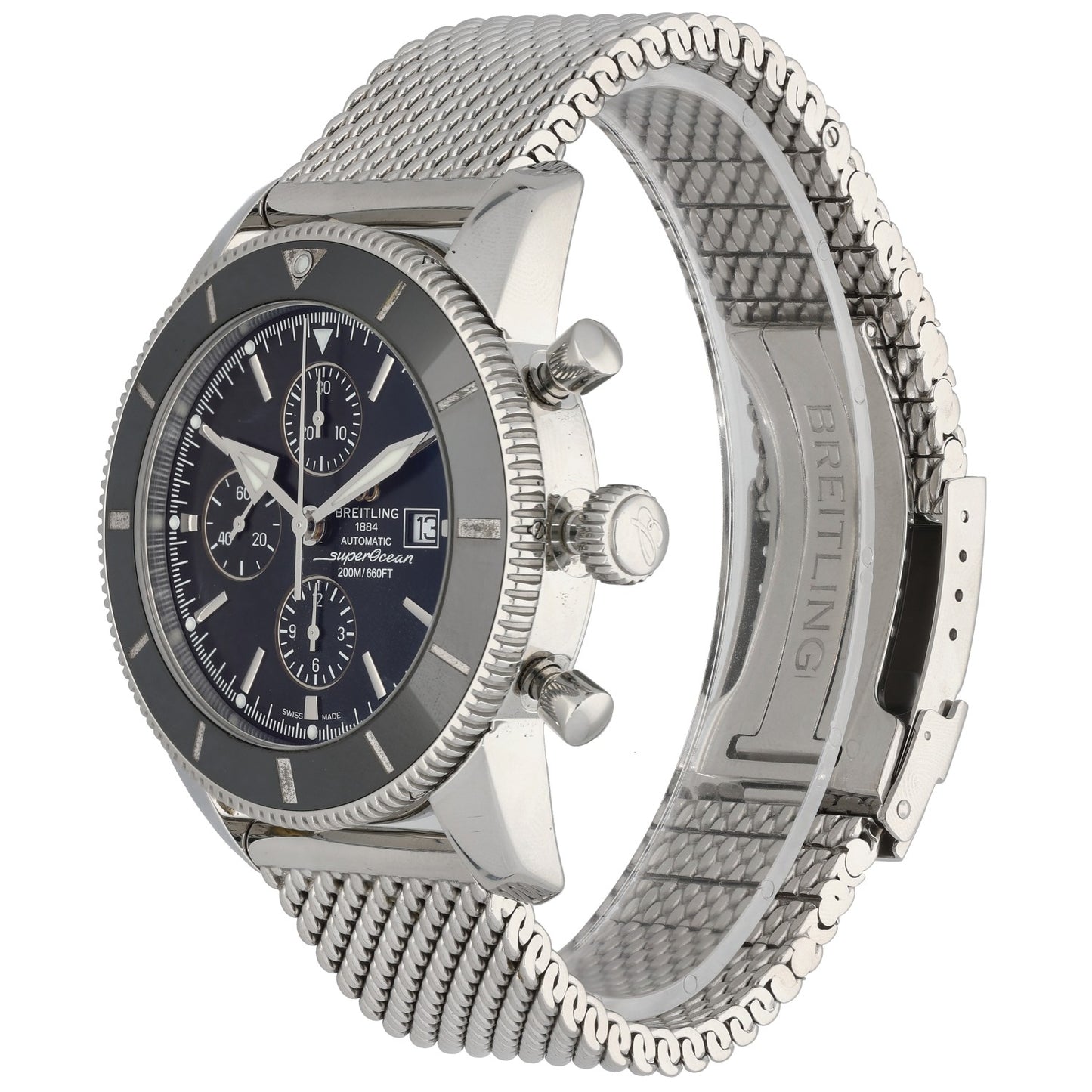 Breitling Superocean Heritage II A13312, blue dial, front angle image