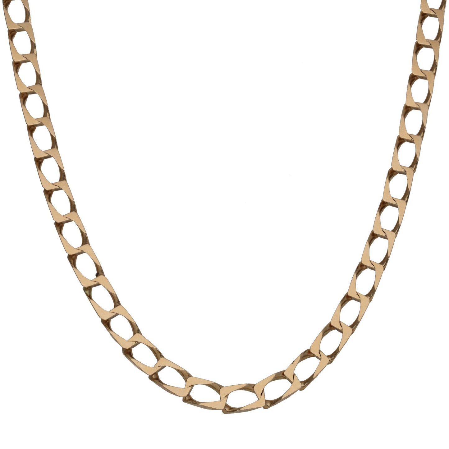 9ct Gold Curb Chain 22"