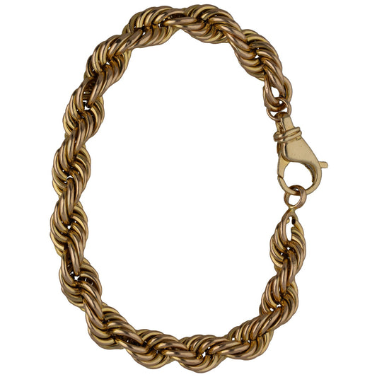 9ct Gold Rope Bracelet