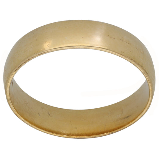 9ct Gold Plain Wedding Ring Size U