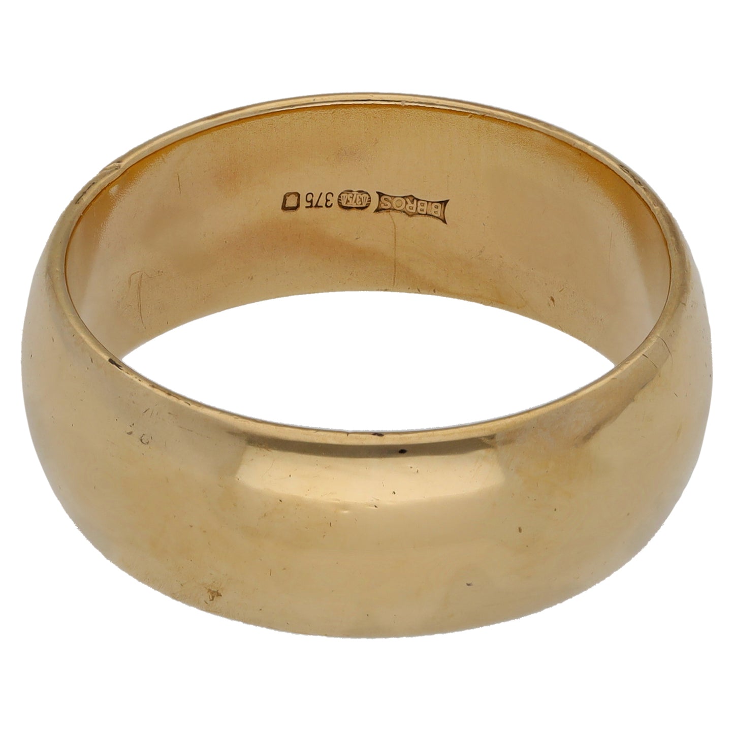 9ct Gold Plain Wedding Ring Size U